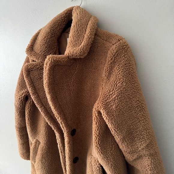 GAP Sherpa Teddy Coat Brown M - Picture 13 of 17